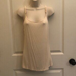 Alberto Makali Cream Off White Cotton Tank Top Adjustable Straps Size Medium